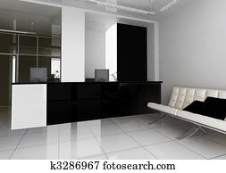 Reception in office