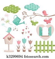 Retro spring elements Retro spring elements