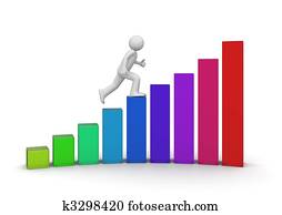 Walking ladder of success