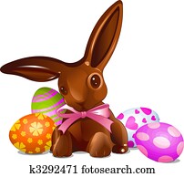 שפן של חג הפסחה של השוקולד