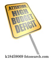 alto, orçamento, deficit, sinal estrada