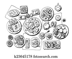 breakfast illustration breakfast illustration