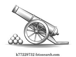 Cannon Firing Clip Art | Our Top 173 Cannon Firing Vectors | Fotosearch