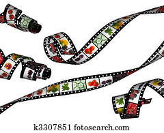 curvy film stripes with beautiful healthy food images, high detail curvy film stripes with beautiful healthy food images, high detail