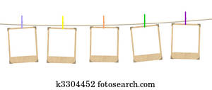 Five empty blanks of photo Five empty blanks of photo