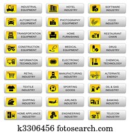 Industrial icons Industrial icons