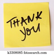 Thank You Post It Note