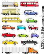 Transportation icons Transportation icons