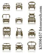 Transportation icons Transportation icons