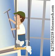 Window Washer Clip Art Illustrations. 3,241 window washer clipart EPS