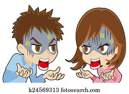 young couple who quarrels