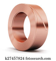 חתיכה גדולה, של, נחושת, כבל