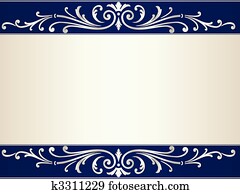 altmodisch, rolle, hintergrund, in, silber, beige, blau altmodisch, rolle, hintergrund, in, silber, beige, blau