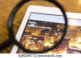 CHIANG MAI, THAILAND - SEPTEMBER 17, 2014: Twitter application s CHIANG MAI, THAILAND - SEPTEMBER 17, 2014: Twitter application s