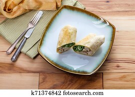 Chicken Caesar Wrap Sandwich