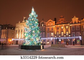 cidade velha, em, poznan, polônia cidade velha, em, poznan, polônia