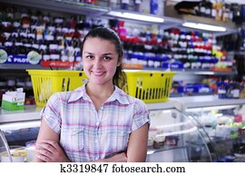 happy owner of stationery shop happy owner of stationery shop