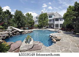 Luxury home with swimming pool