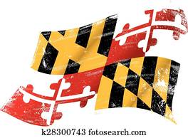 maryland, grunge, fahne maryland, grunge, fahne