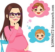 mulher grávida, querer saber