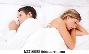 smutny, para, posiadanie, na, argument