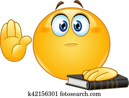 Taking oath emoticon Taking oath emoticon
