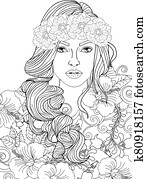 אישה, לצבוע, עמוד