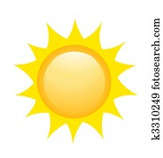 שמש, איקון, וקטור, דוגמה
