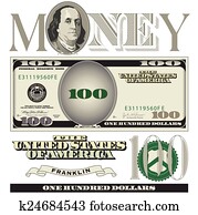 100 dollar bill elements 100 dollar bill elements