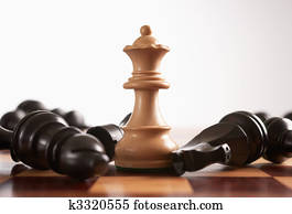 Chess the queen wins the game Chess the queen wins the game