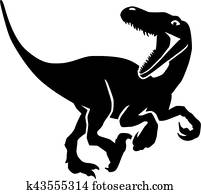 Dinosaur velociraptor hunting Dinosaur velociraptor hunting