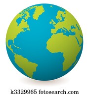 natural, globo de la tierra