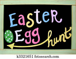 páscoa ovo caça, sinal
