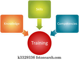 training, komponenten, geschaefts, diagramm