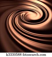 Abstract chocolate swirl background Abstract chocolate swirl background