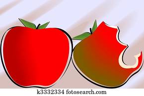 Bitten Apple Illustrations and Stock Art. 272 bitten apple illustration