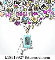 beweglich, smartphone, soziales, medien, anwendungen beweglich, smartphone, soziales, medien, anwendungen