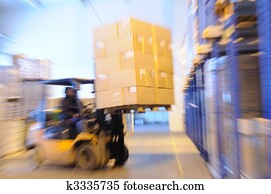 carregador, em, um, armazém