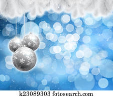 Christmas bauble background