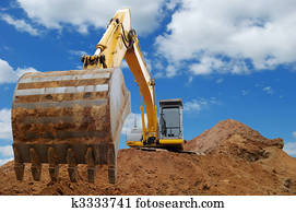 Excavator Loader bulldozer with big bucket