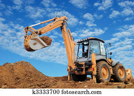 Excavator Loader with rised backhoe