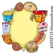 Various cartoon food frame Various cartoon food frame