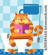 cat in toilet cat in toilet
