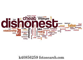 Dishonest word cloud