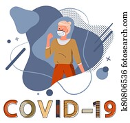 mujer, en, respiratorio, médico, máscara, llamada, para luchar, con, virus, concepto, de, mundo, epidemy, de, covid19