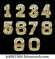 satz, bling, zahlen satz, bling, zahlen