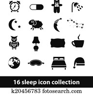 sleep icons sleep icons