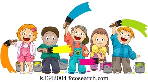 ילדים, לצבוע