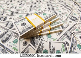 Background with many american hundred dollar bills Background with many american hundred dollar bills