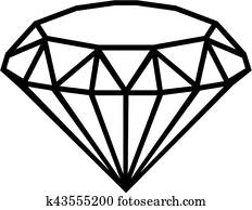 Diamond outline Diamond outline